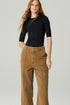 CALCA JEANS ALFAIATARIA MARROM